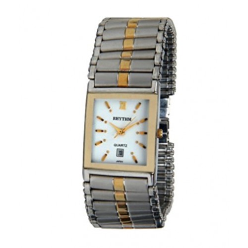 Rhythm(Japan) Women Casual Wear Silver Plated Wrist Watch2.7x2.4x0.5cm